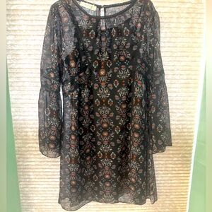 NWOT Promode ( French Brand) chiffon mini dress size 6